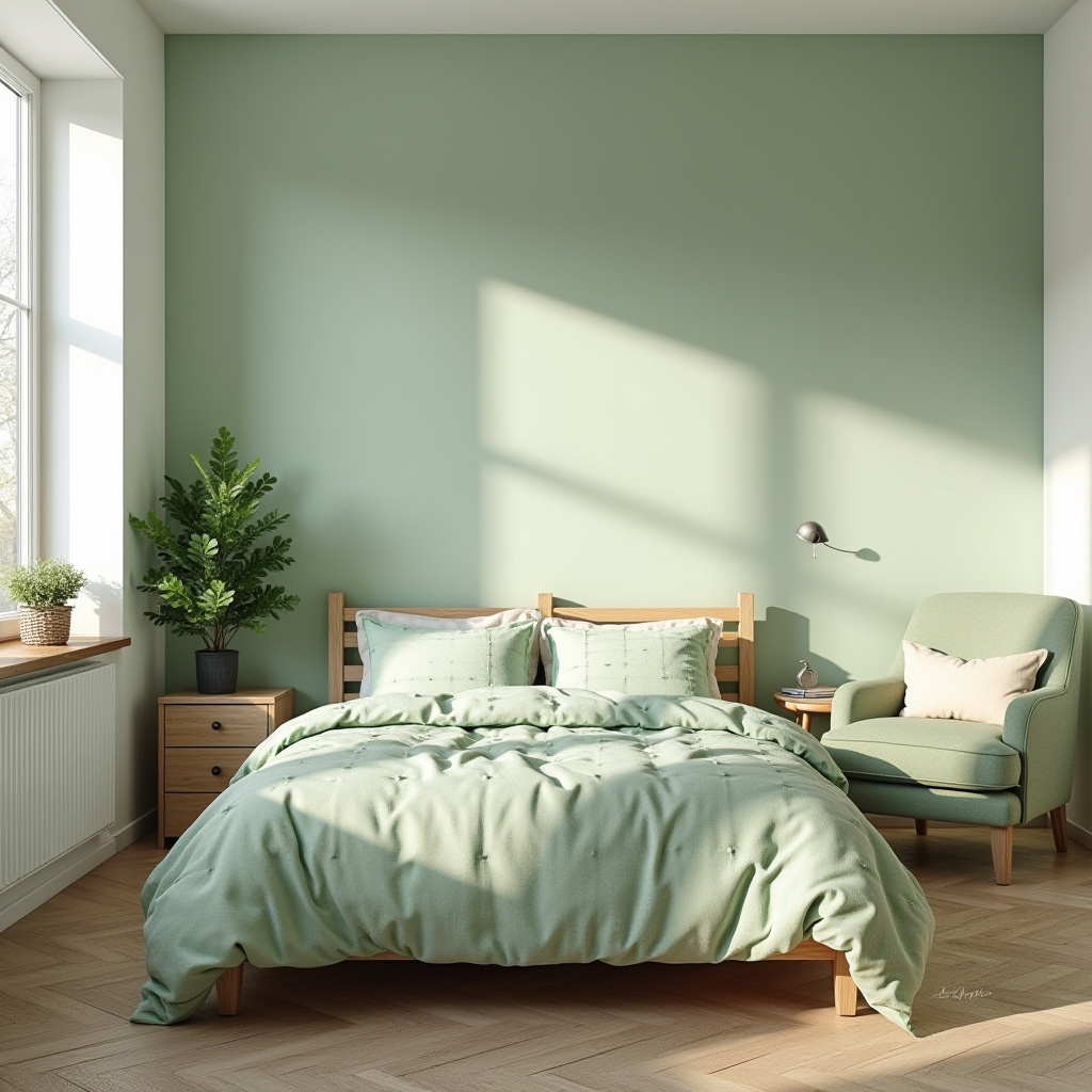Soft Green Bedroom 10
