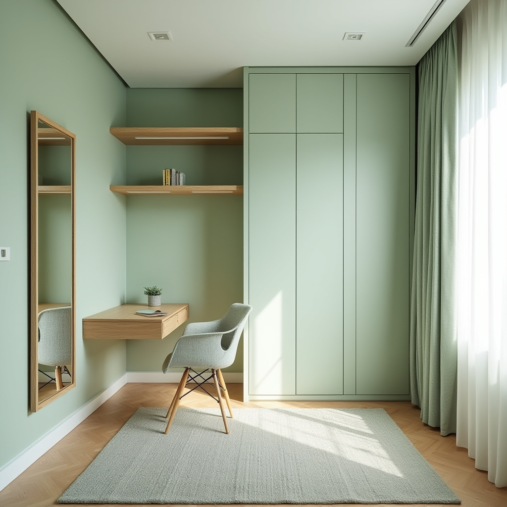 Soft Green Bedroom 11