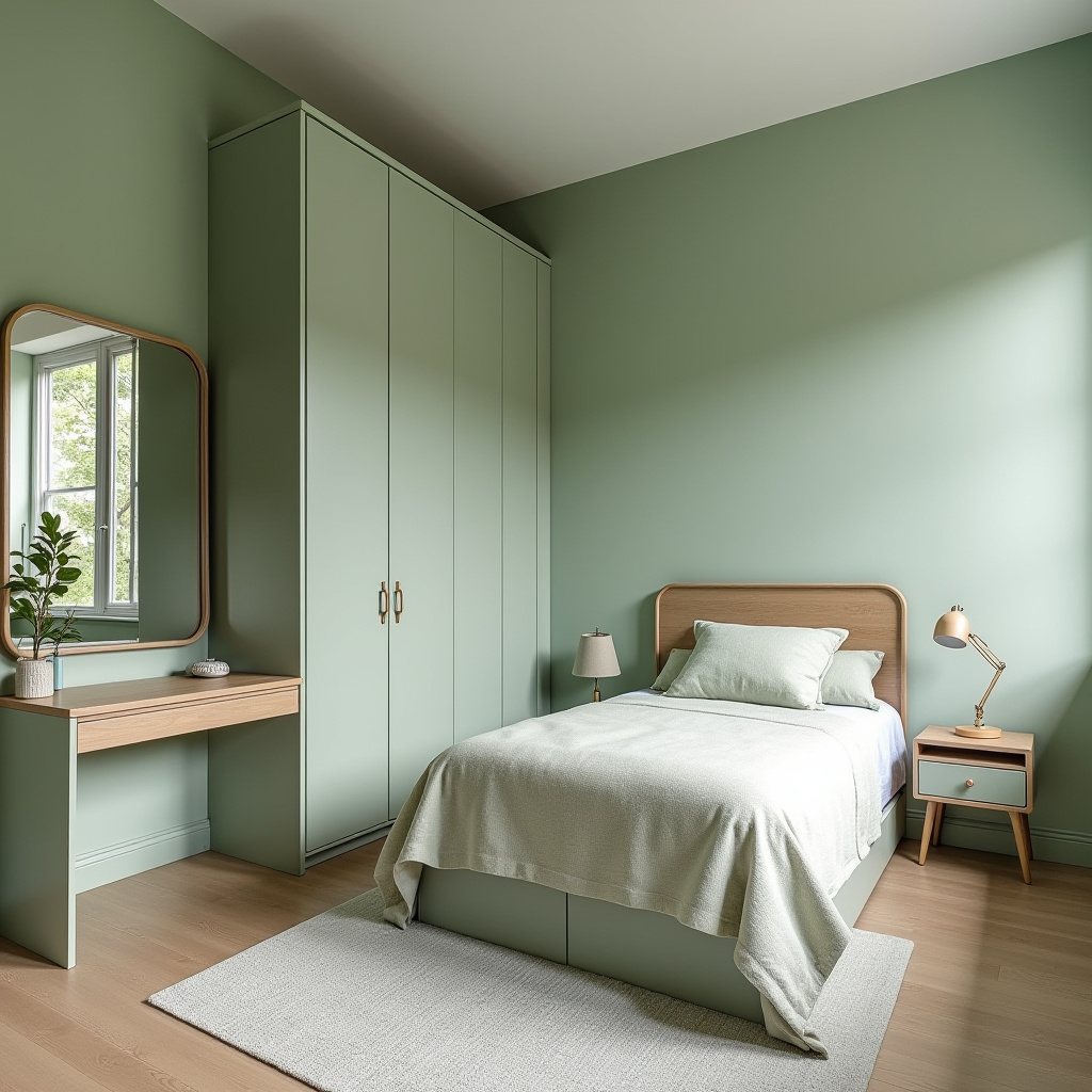 Soft Green Bedroom 12