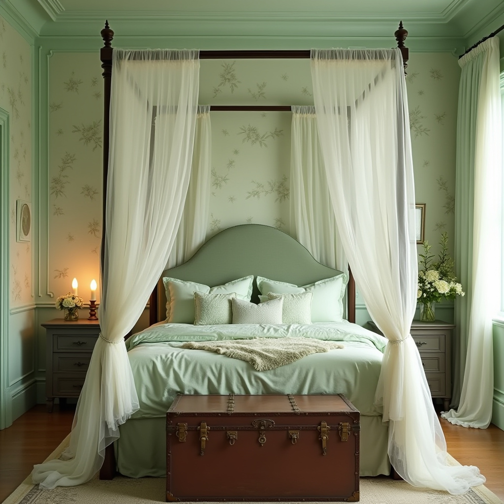 Soft Green Bedroom 13