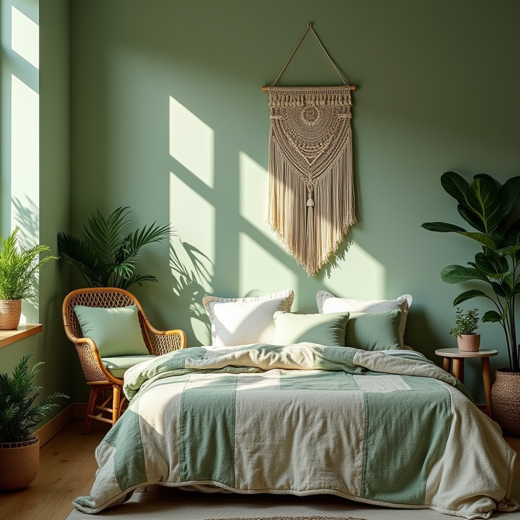 Soft Green Bedroom 16