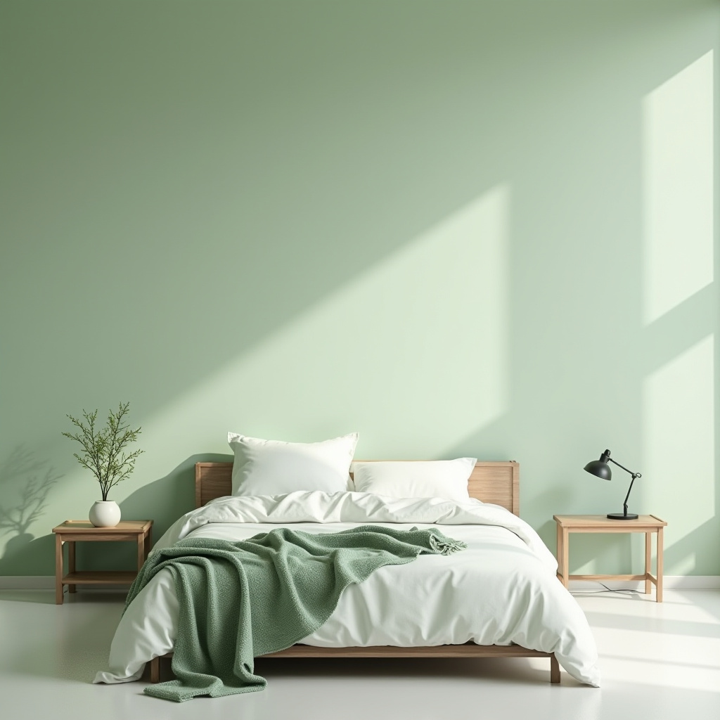 Soft Green Bedroom 18