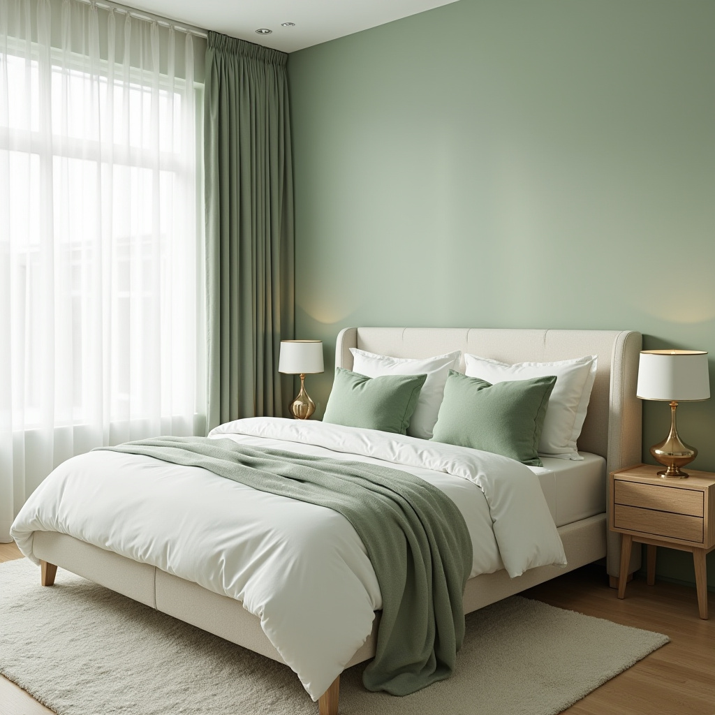 Soft Green Bedroom 2