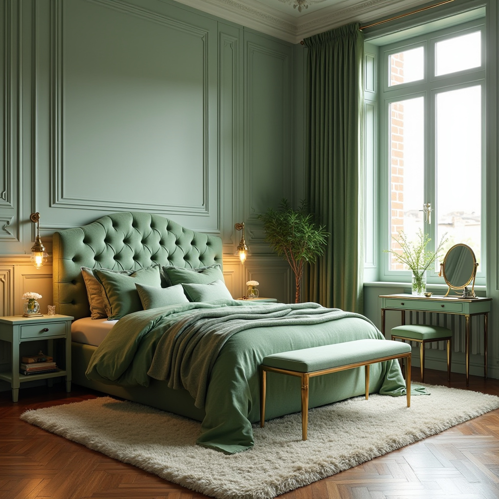 Soft Green Bedroom 20