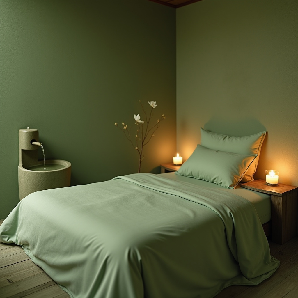 Soft Green Bedroom 25