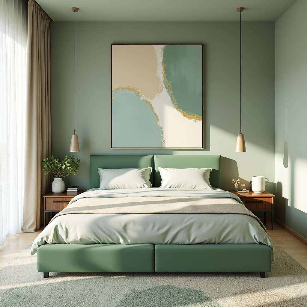 Soft Green Bedroom 29