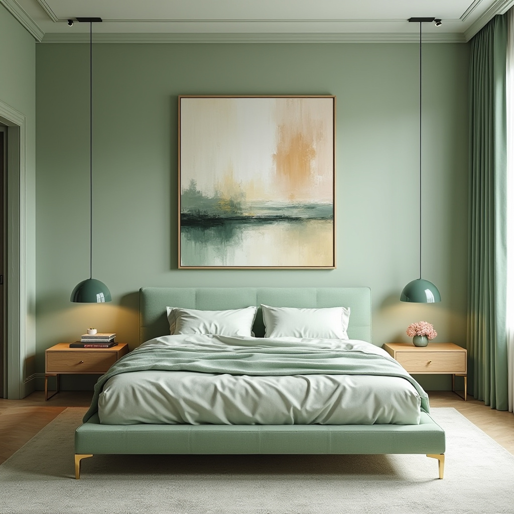 Soft Green Bedroom 30