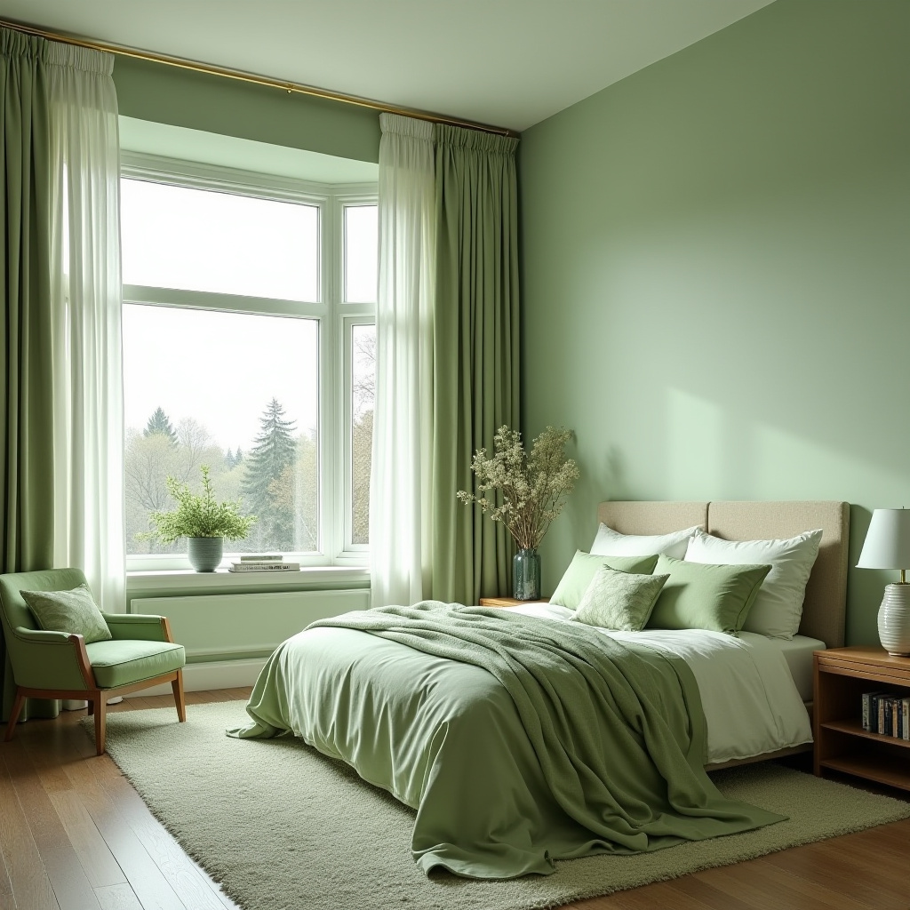Soft Green Bedroom 31