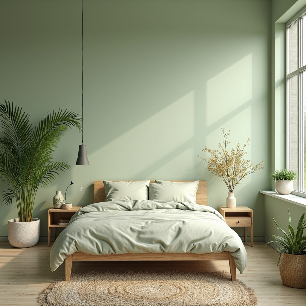 Soft Green Bedroom 36