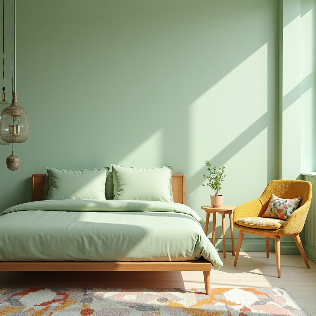 Soft Green Bedroom 37