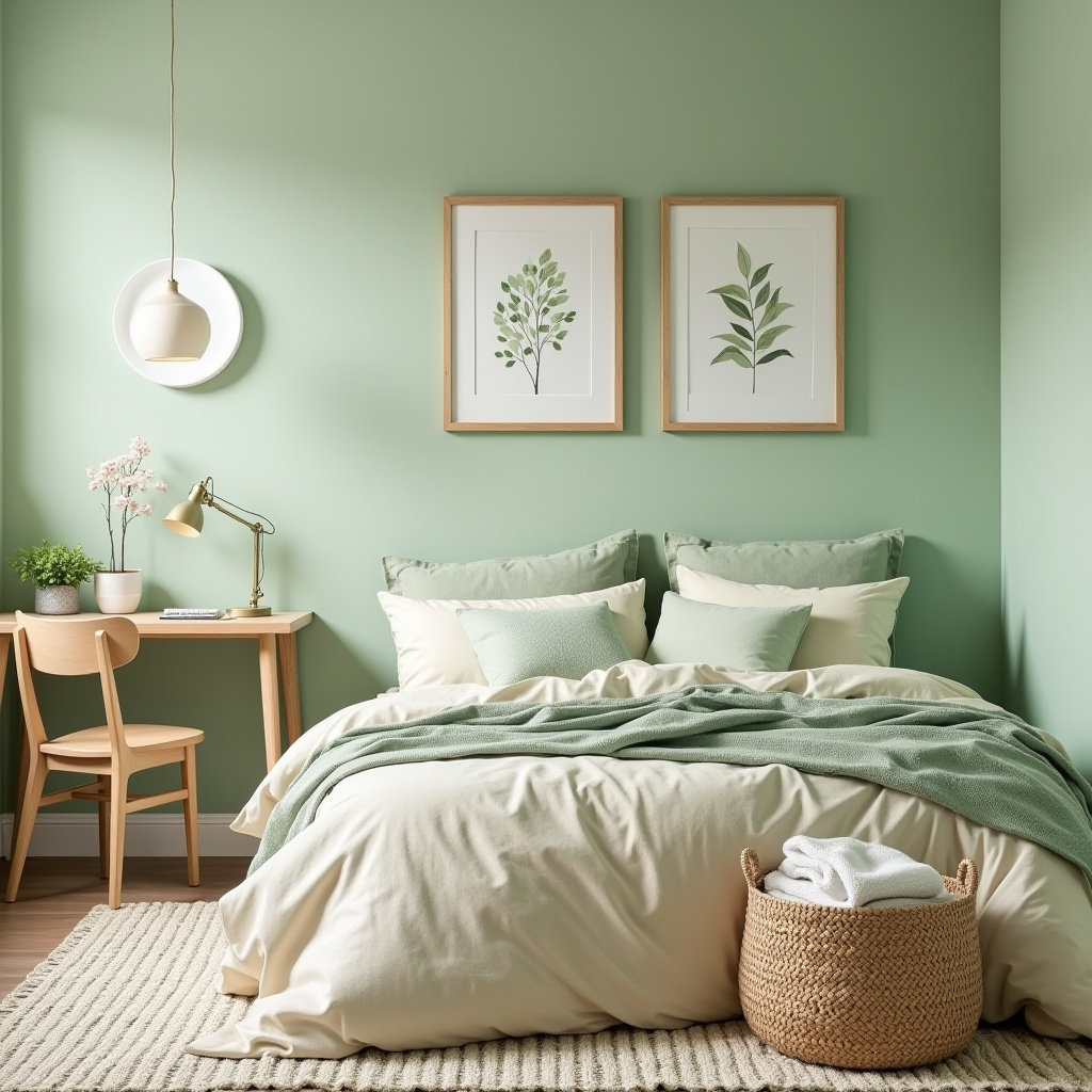 Soft Green Bedroom 5