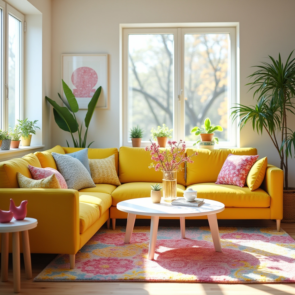 Spring Living Room Decor 33