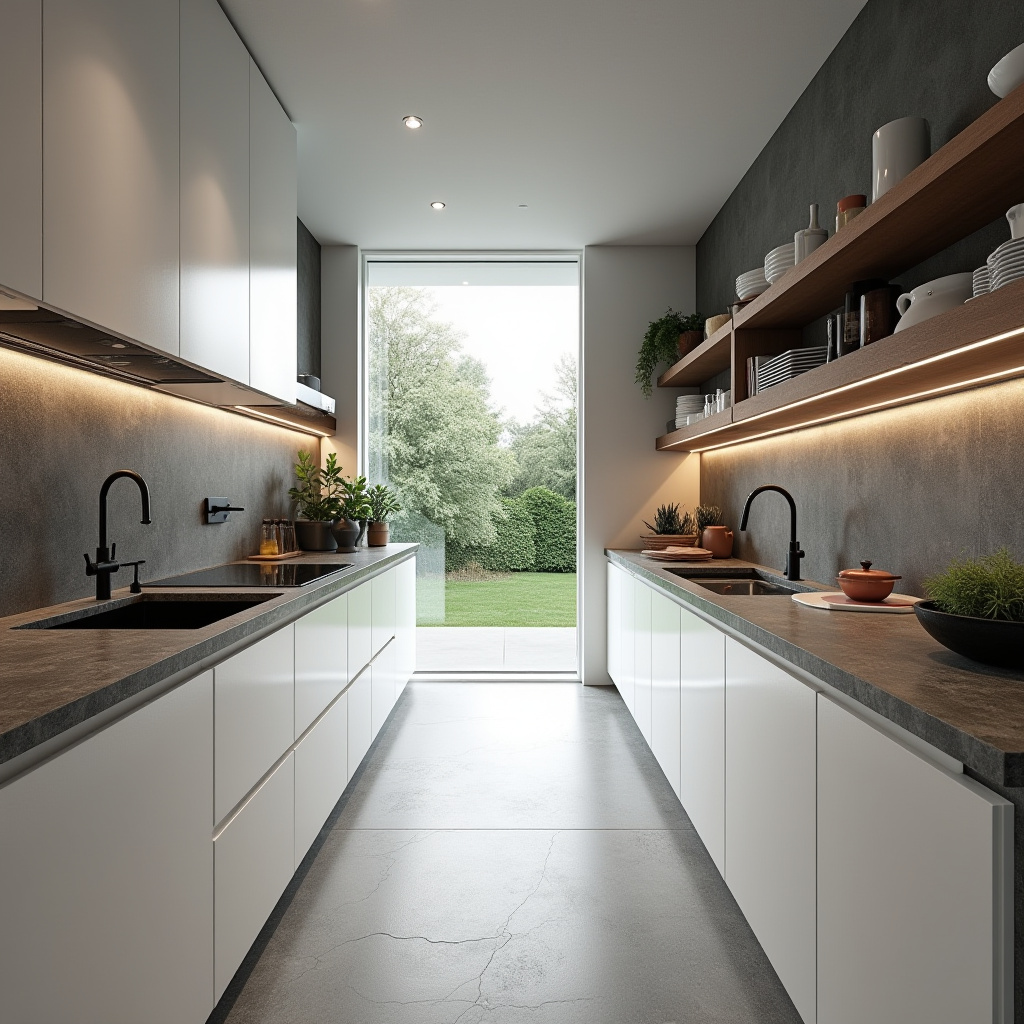 Straight Kitchen Design 1