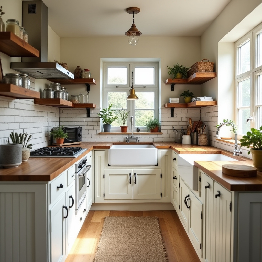 Straight Kitchen Design 21