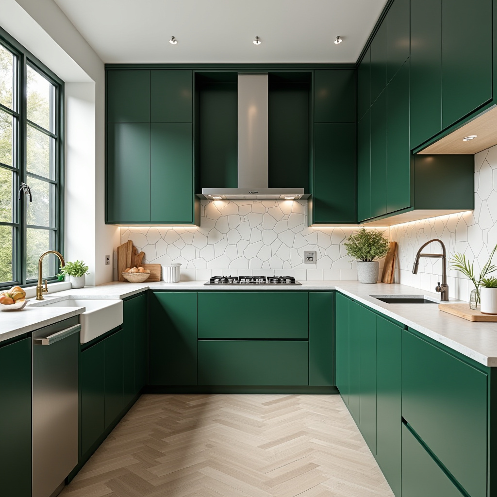 Straight Kitchen Design 25