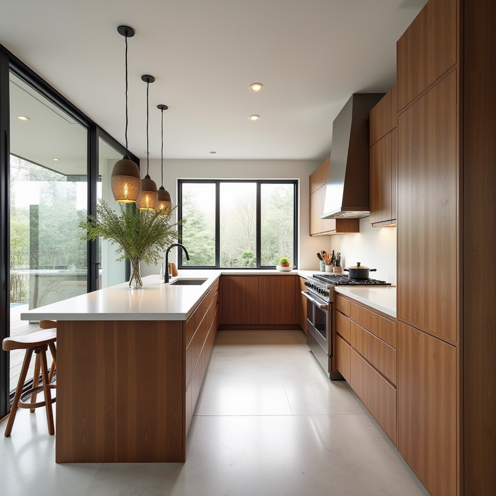 Straight Kitchen Design 29