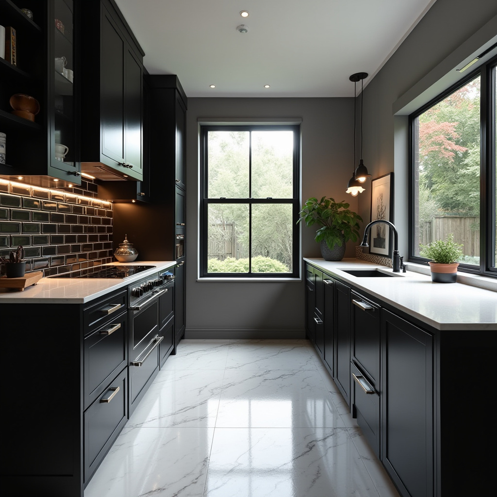 Straight Kitchen Design 35