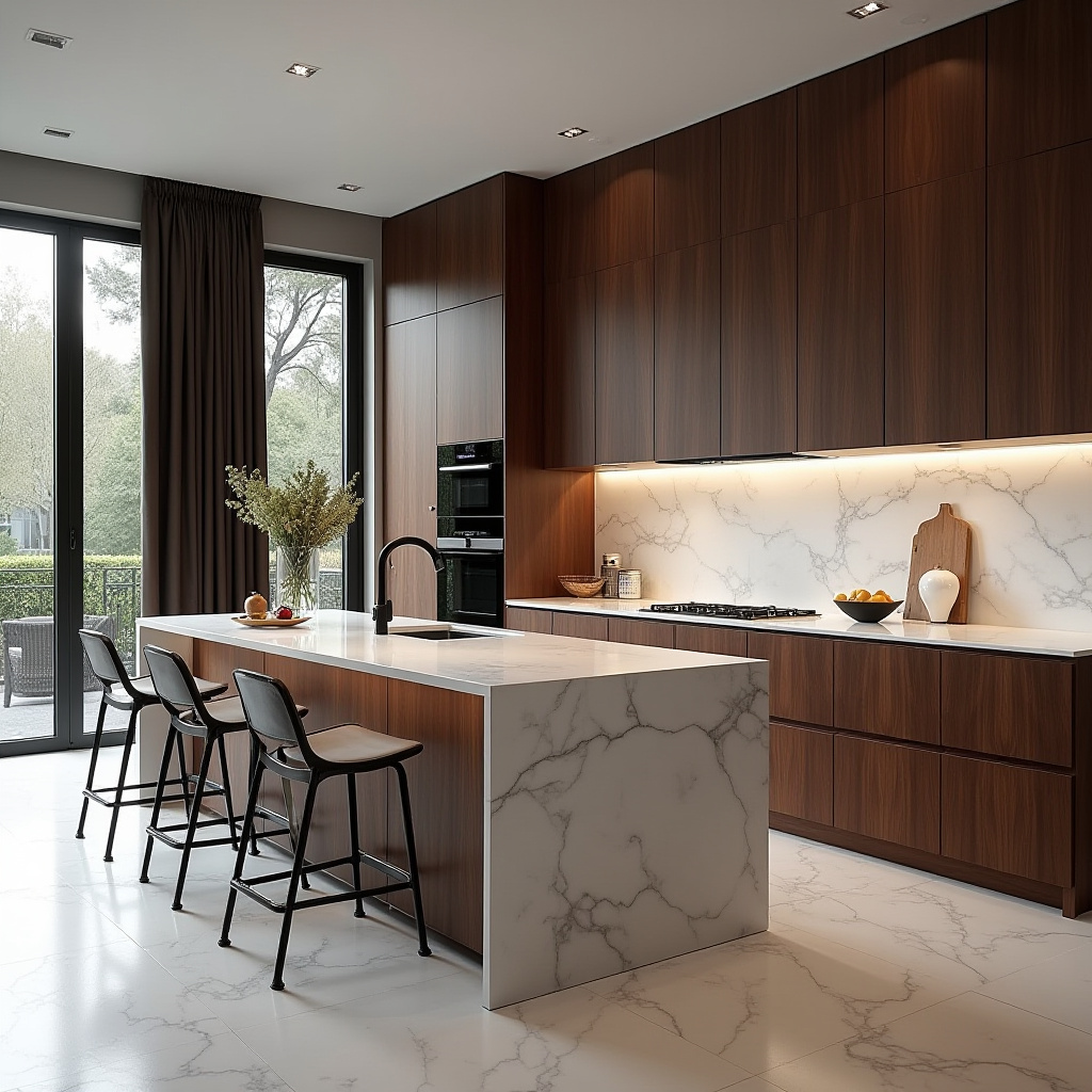 Straight Kitchen Design 8