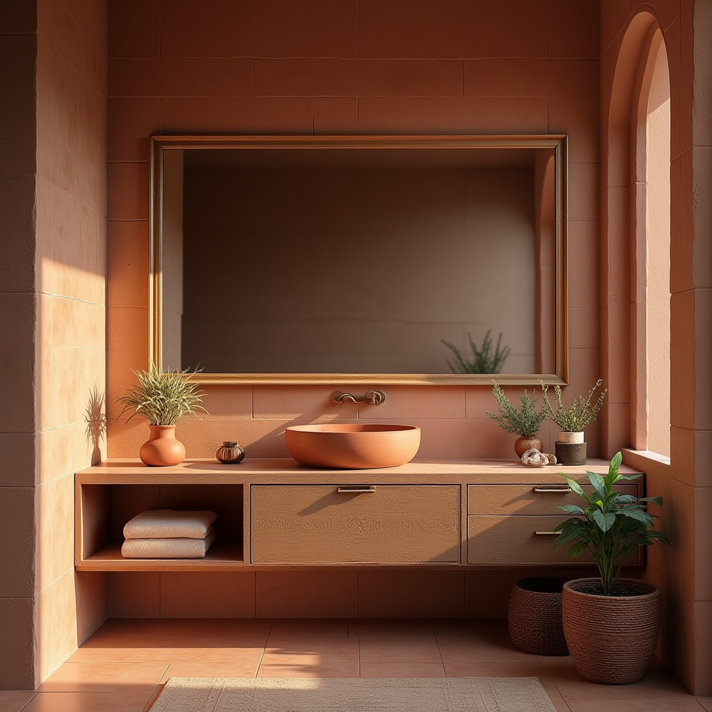 Terracotta Bathroom Ideas 15