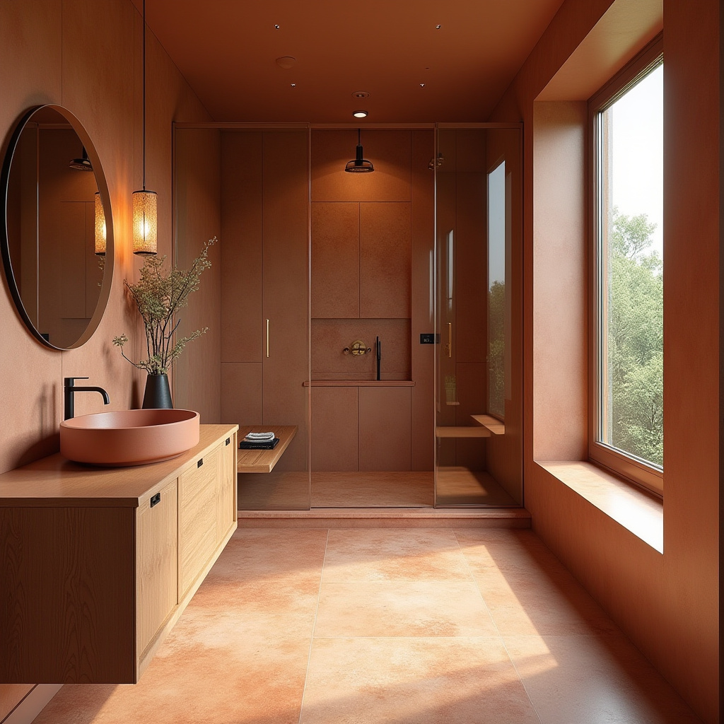 Terracotta Bathroom Ideas 17