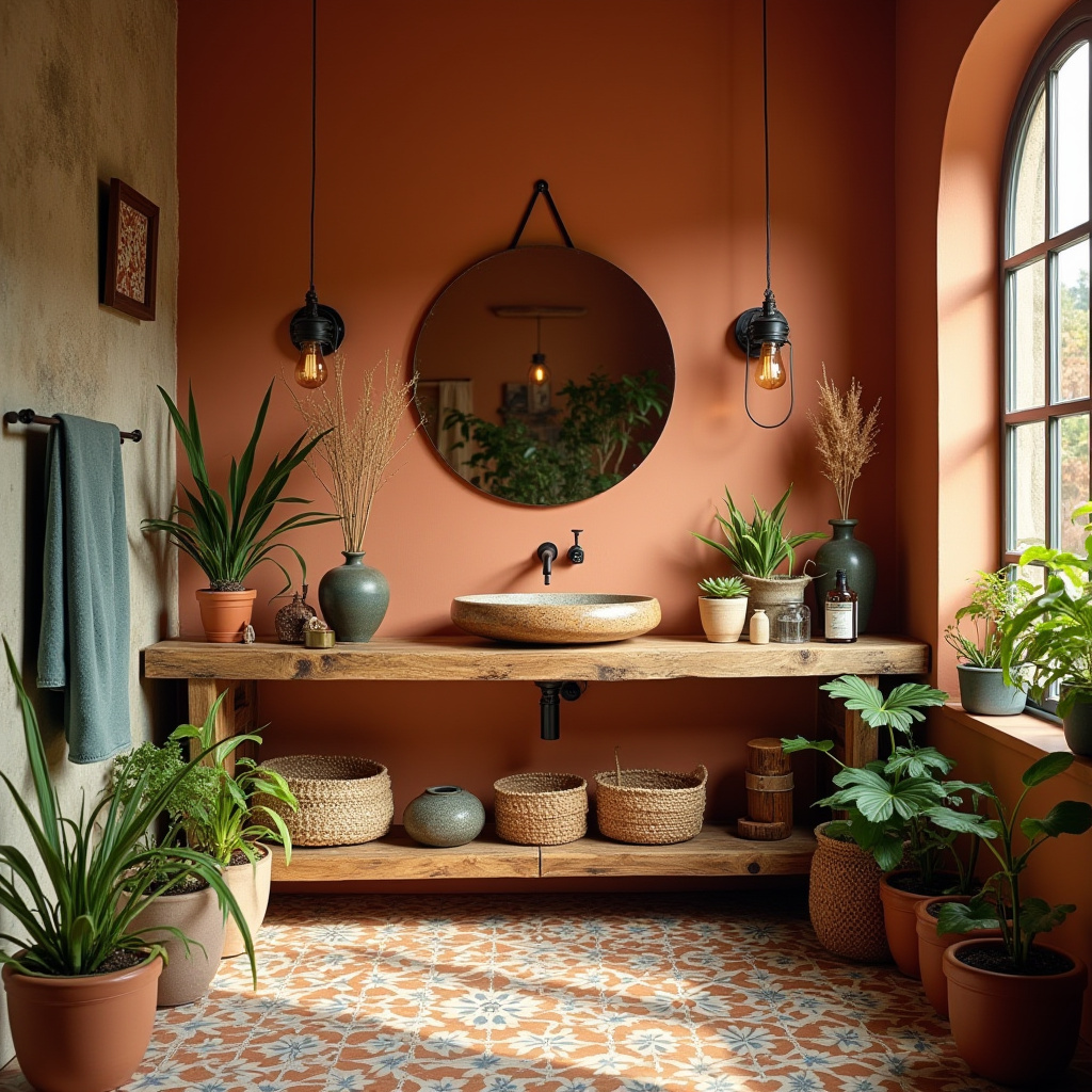 Terracotta Bathroom Ideas 19