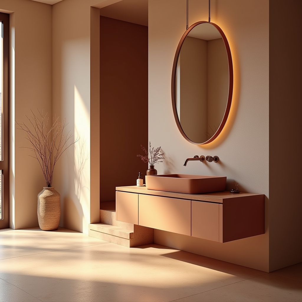 Terracotta Bathroom Ideas 21