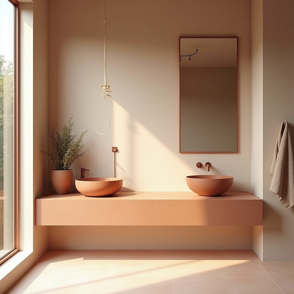 Terracotta Bathroom Ideas 22