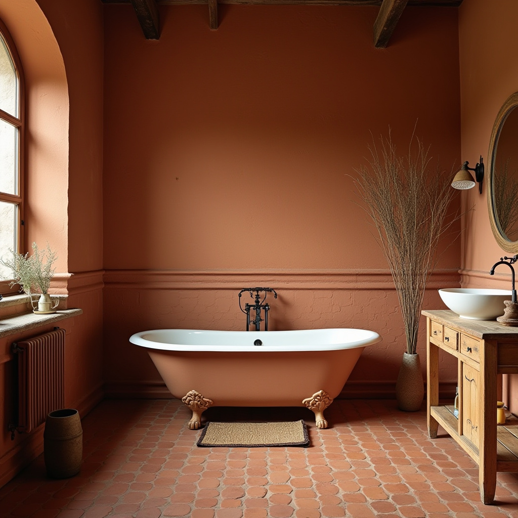 Terracotta Bathroom Ideas 23