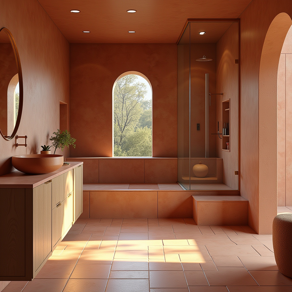 Terracotta Bathroom Ideas 26