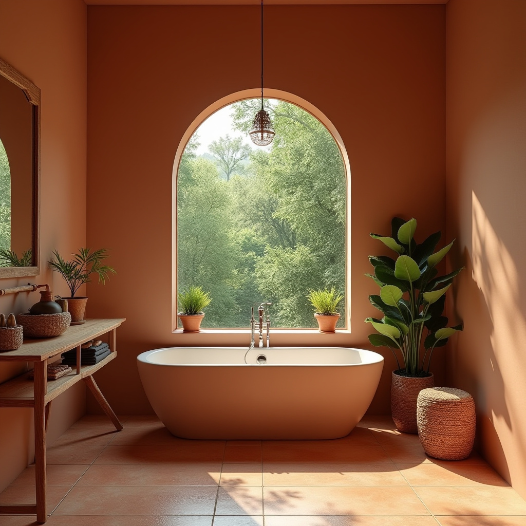 Terracotta Bathroom Ideas 27