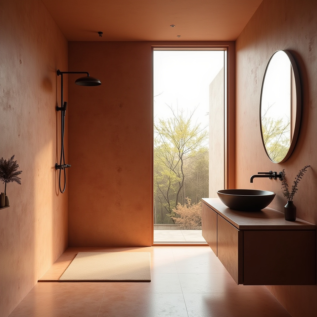 Terracotta Bathroom Ideas 29