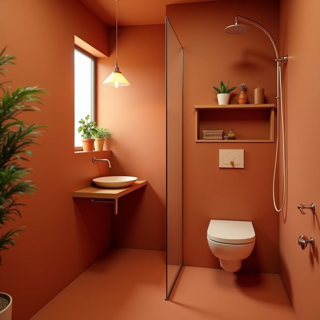 Terracotta Bathroom Ideas 31