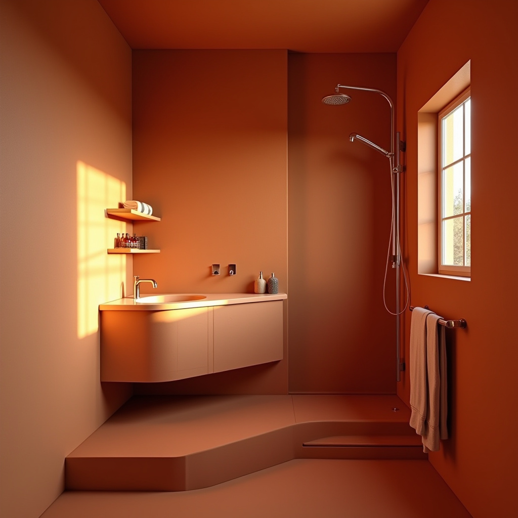 Terracotta Bathroom Ideas 32
