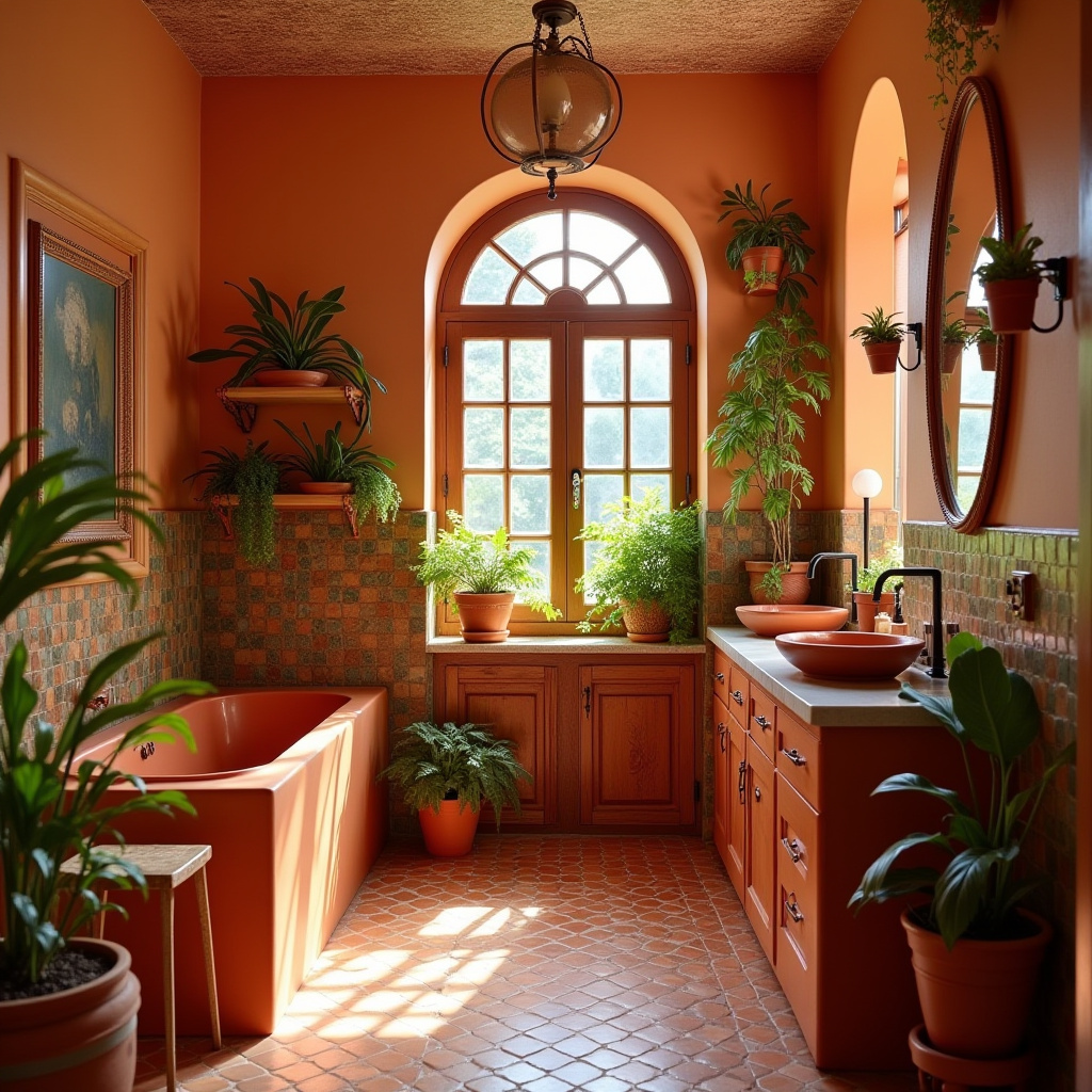 Terracotta Bathroom Ideas 35