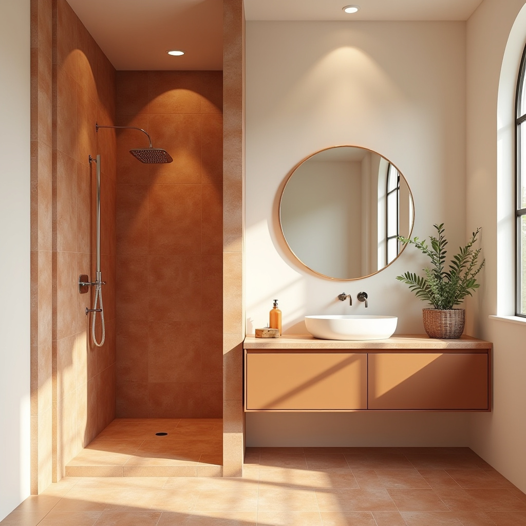 Terracotta Bathroom Ideas 39