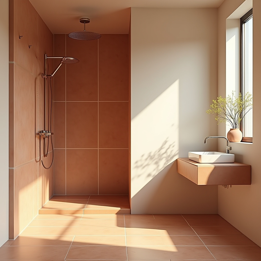 Terracotta Bathroom Ideas 40