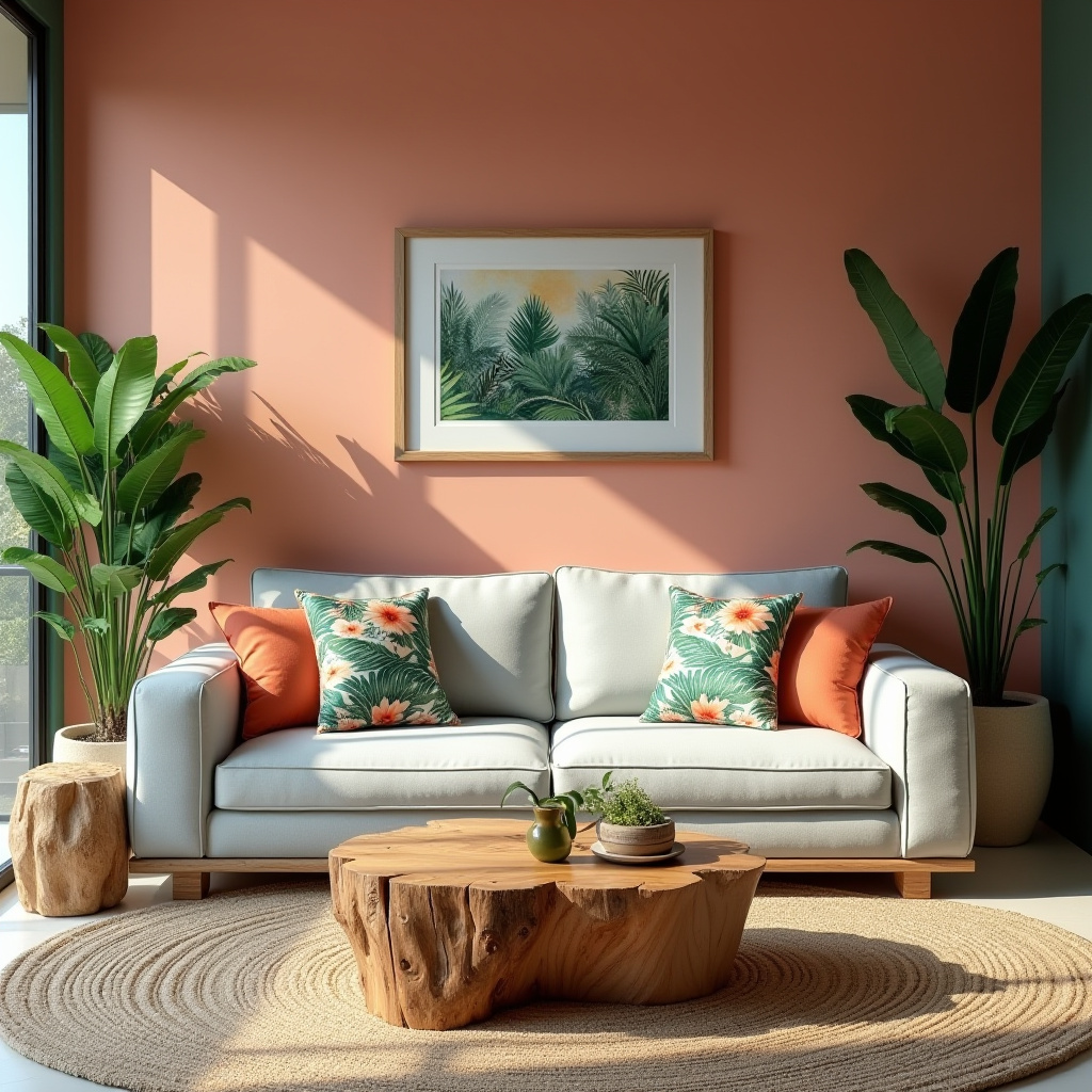 Tropical Living Room Ideas 24