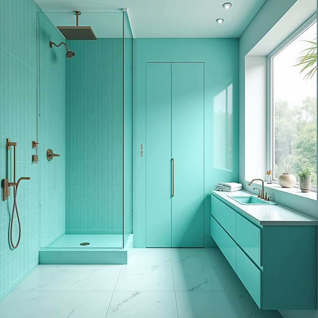 Turquoise Bathroom Ideas 33