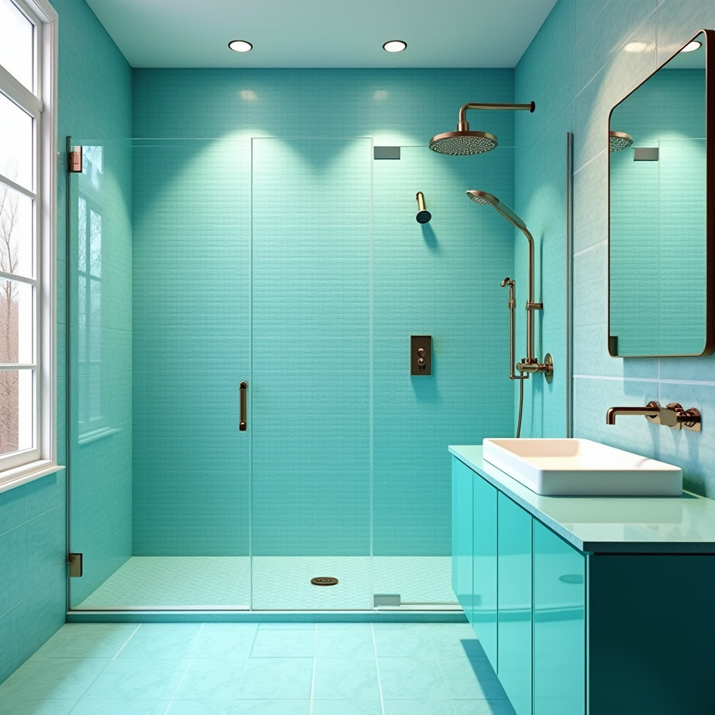 Turquoise Bathroom Ideas 34
