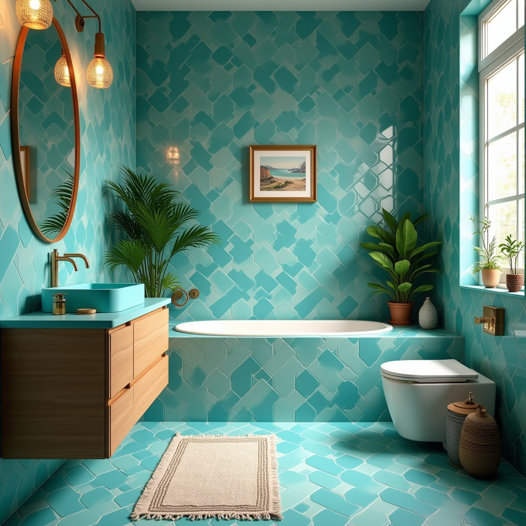Turquoise Bathroom Ideas 35
