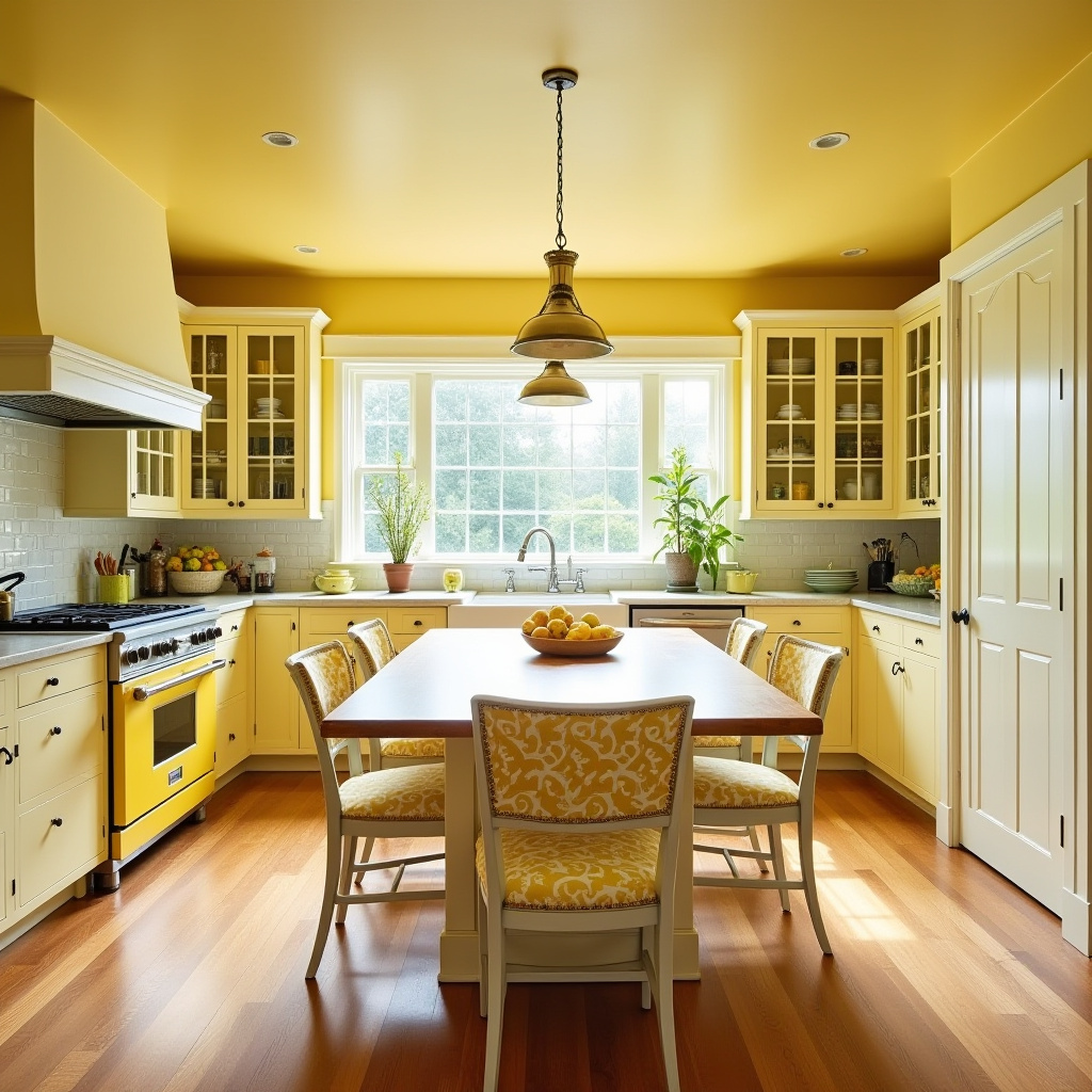 Vintage Yellow Kitchen 11