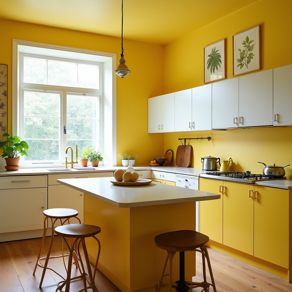 Vintage Yellow Kitchen 18
