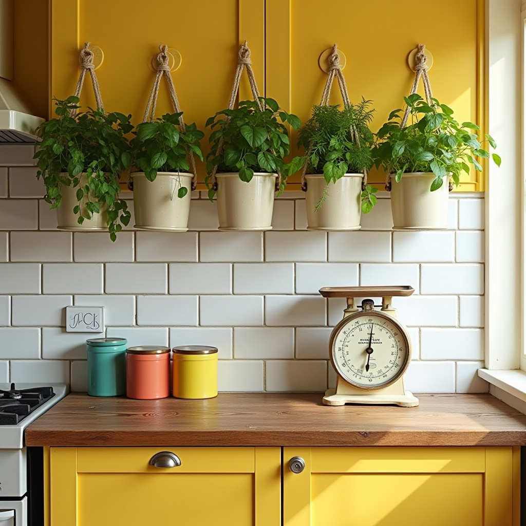 Vintage Yellow Kitchen 19