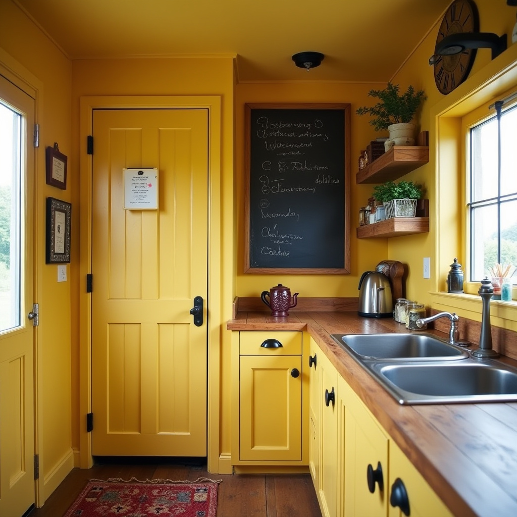 Vintage Yellow Kitchen 21