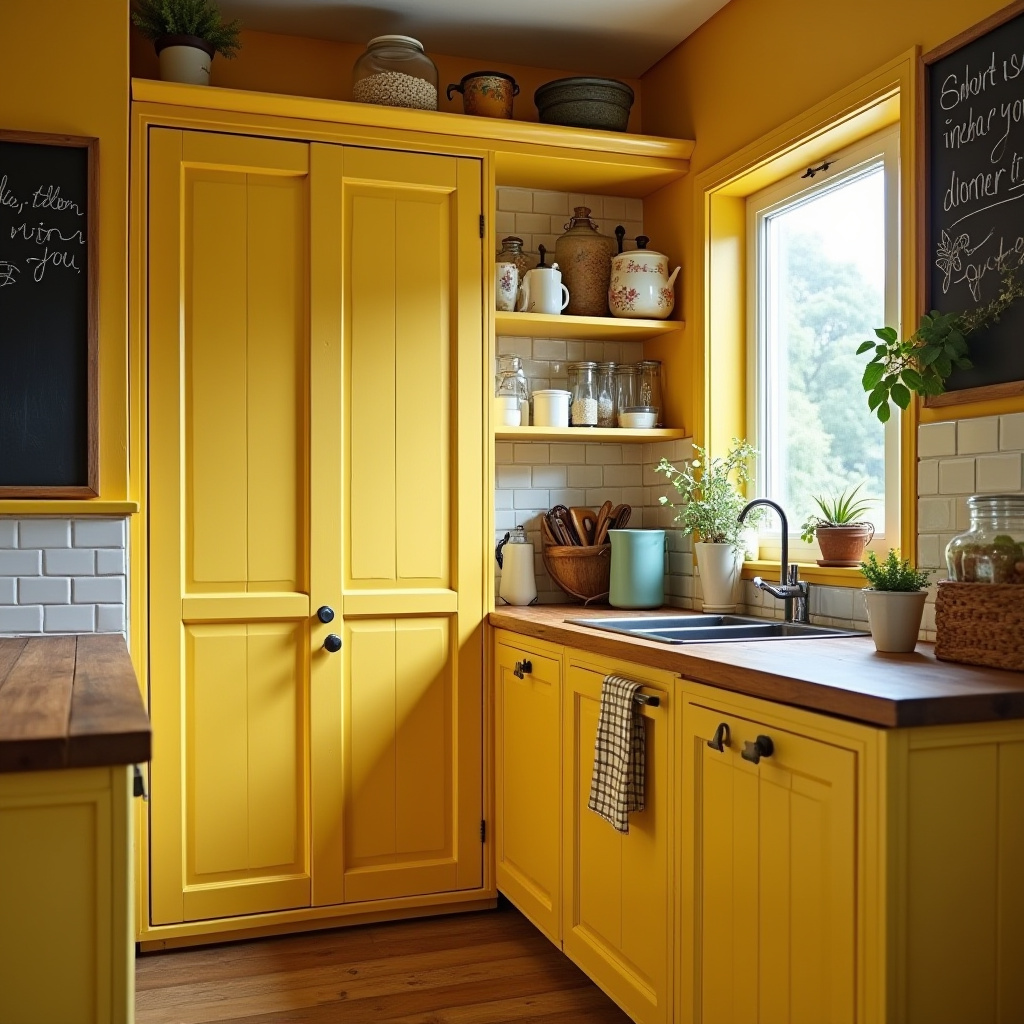 Vintage Yellow Kitchen 22