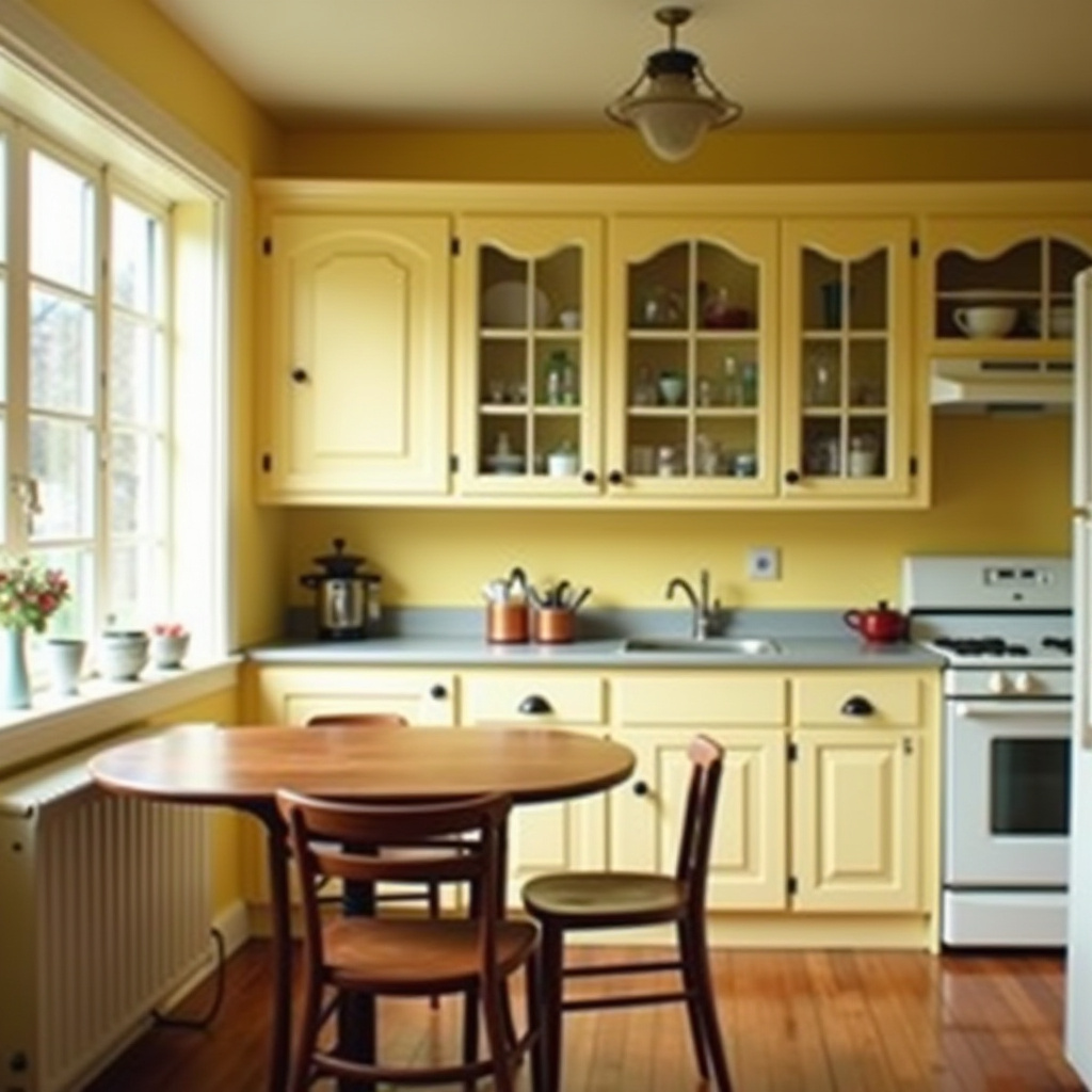 Vintage Yellow Kitchen 24