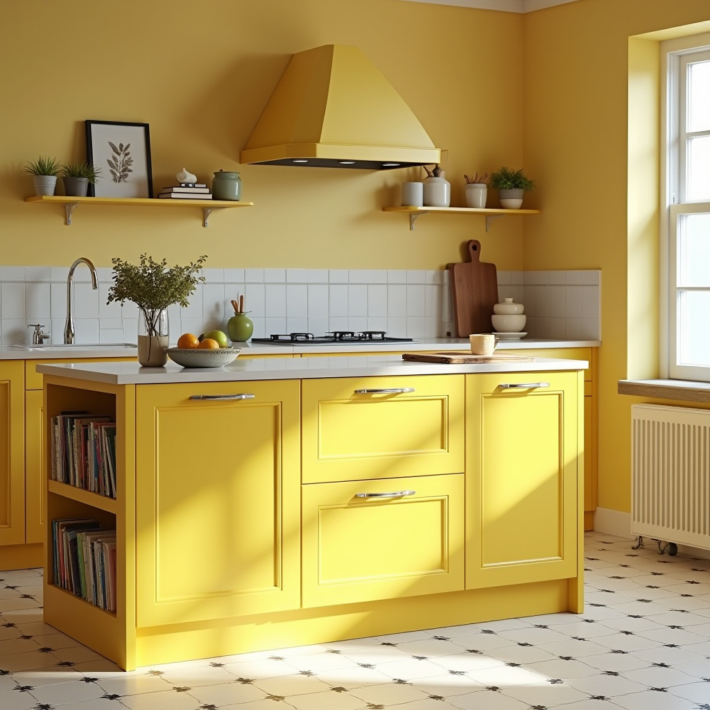 Vintage Yellow Kitchen 25