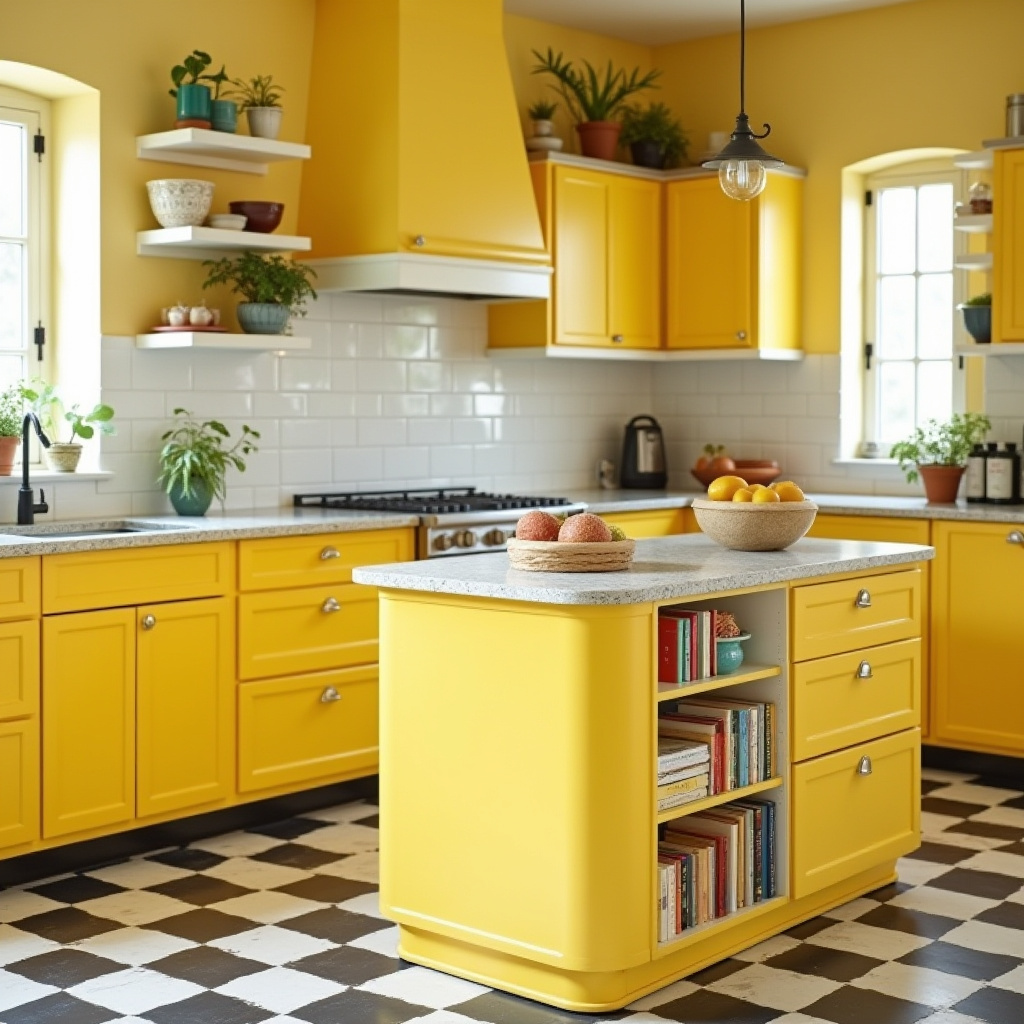 Vintage Yellow Kitchen 26