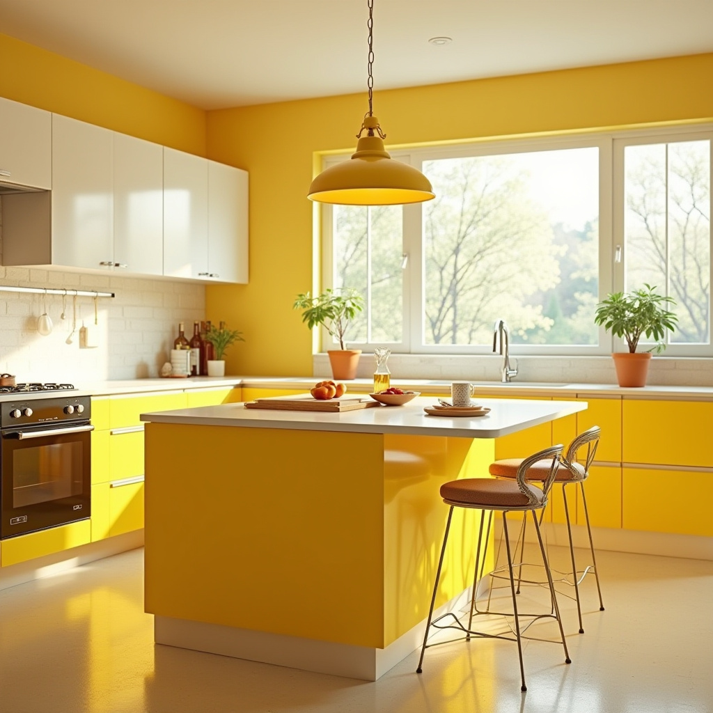 Vintage Yellow Kitchen 29
