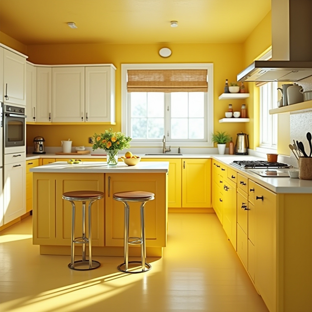 Vintage Yellow Kitchen 30